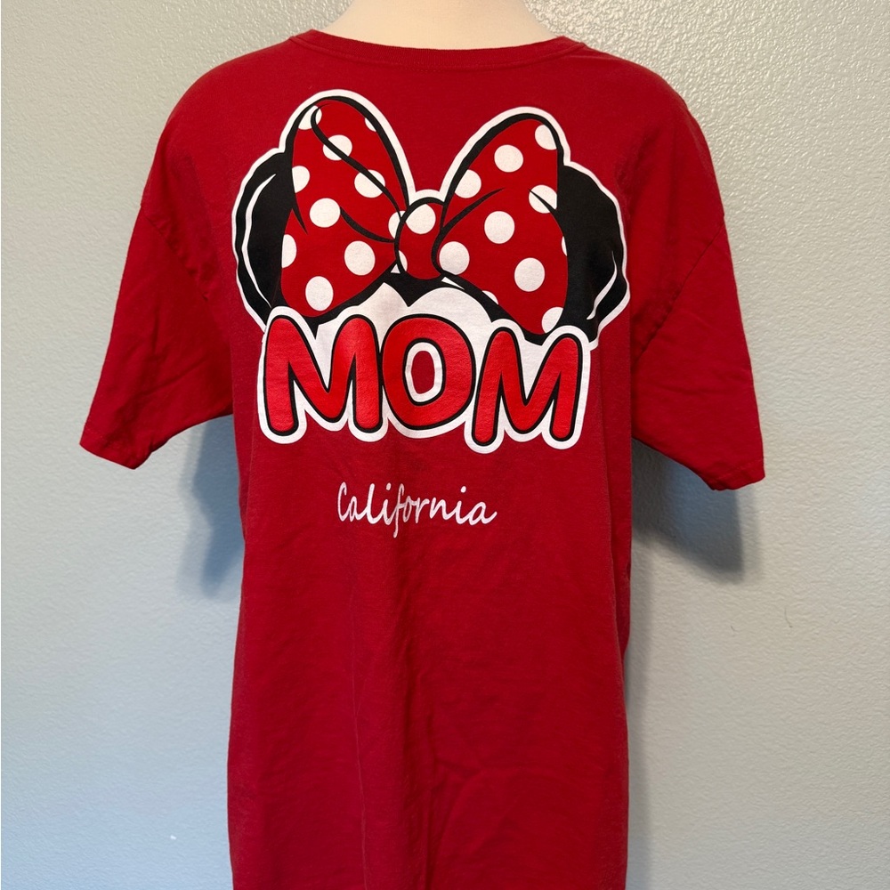 Disney Red 'Mom' Minnie Mouse Tee